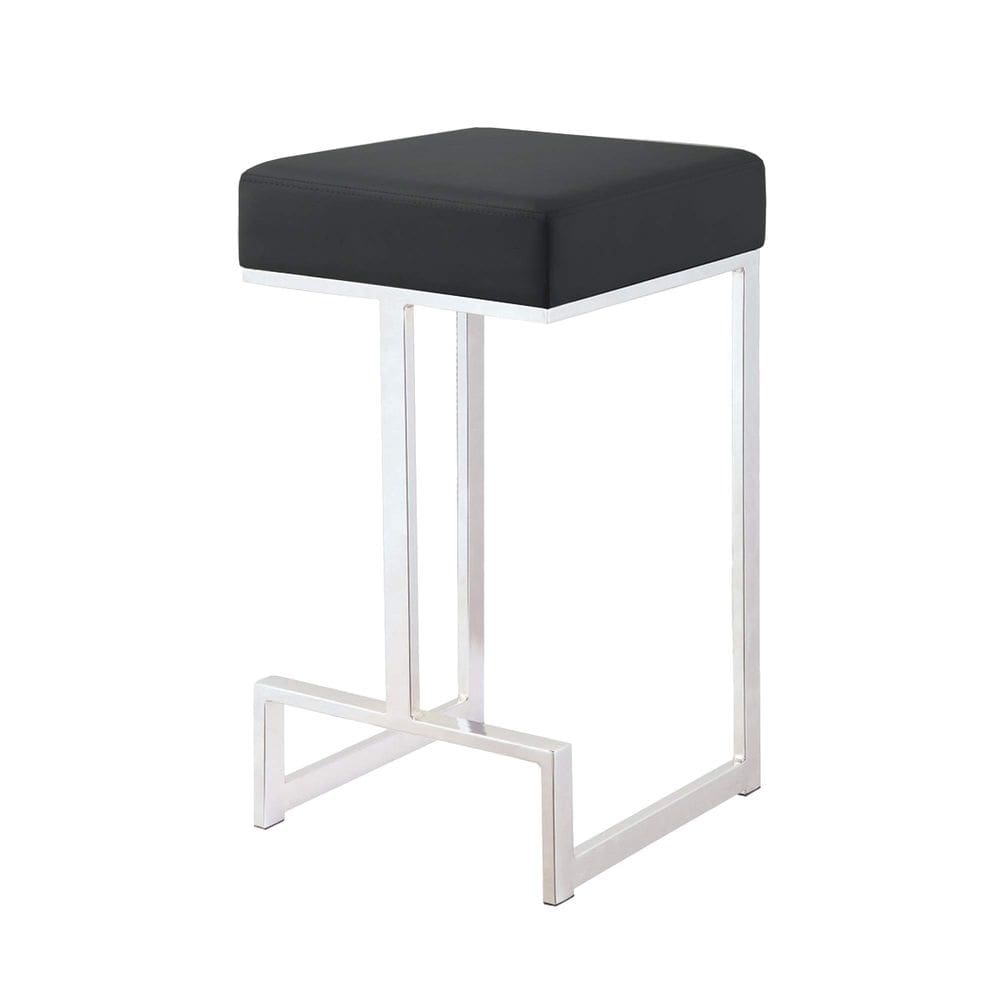 Banqueta Benzara Modern Counter Height preta