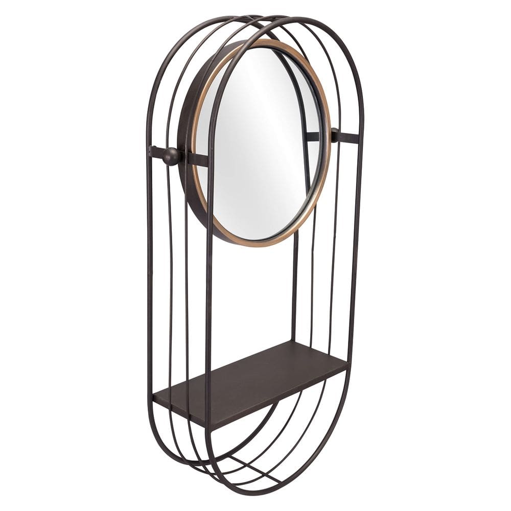 Prateleira de espelho Zuo Saroni Modern Grey