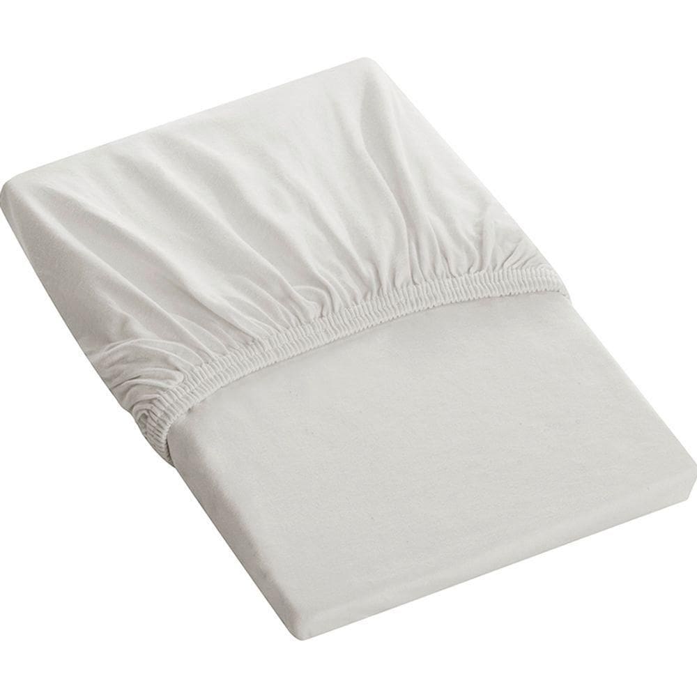 Lençol Tecebem Solteiro Malha C/ Elastico Liso Branco