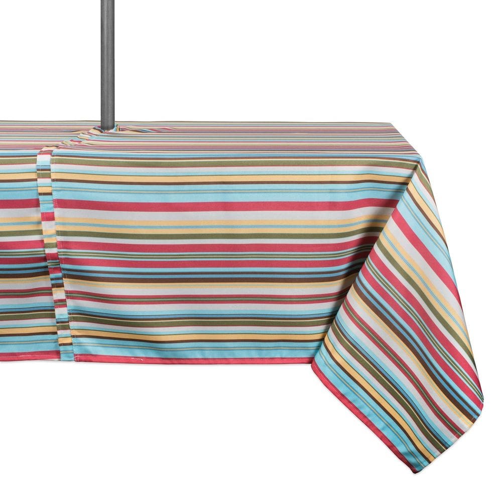 Toalha de mesa DII 100% poliéster impermeável 152x305cm Warm Stri