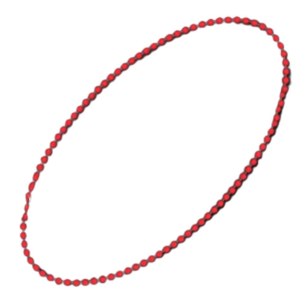 Colar Blinkee A450 Smooth Round Opaco Bead Mardi Gras Red