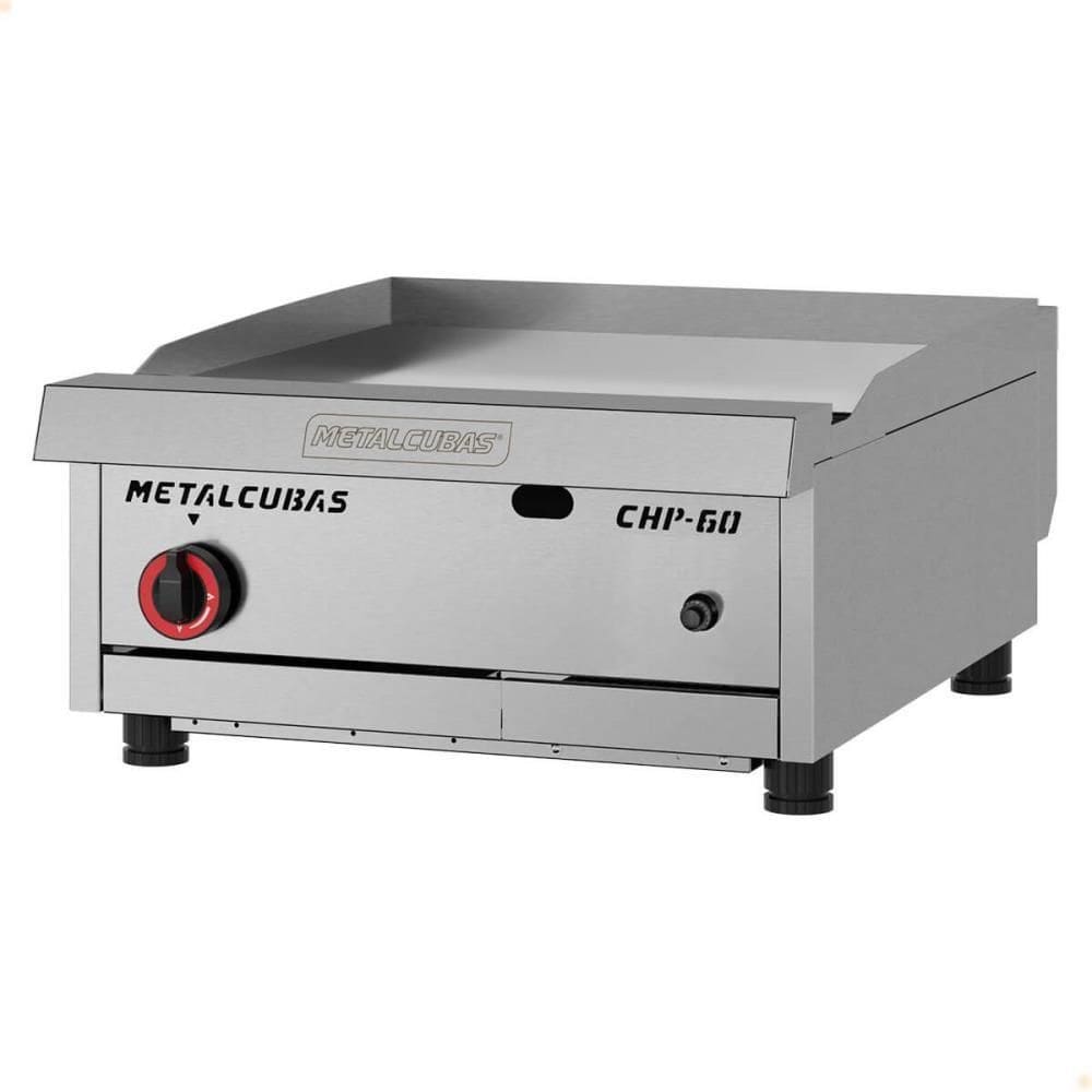 Chapa Bifeteira Metalcubas Premium A Gás Chapa 60cm 19mm Aço Inox Acendimento Automático 26429