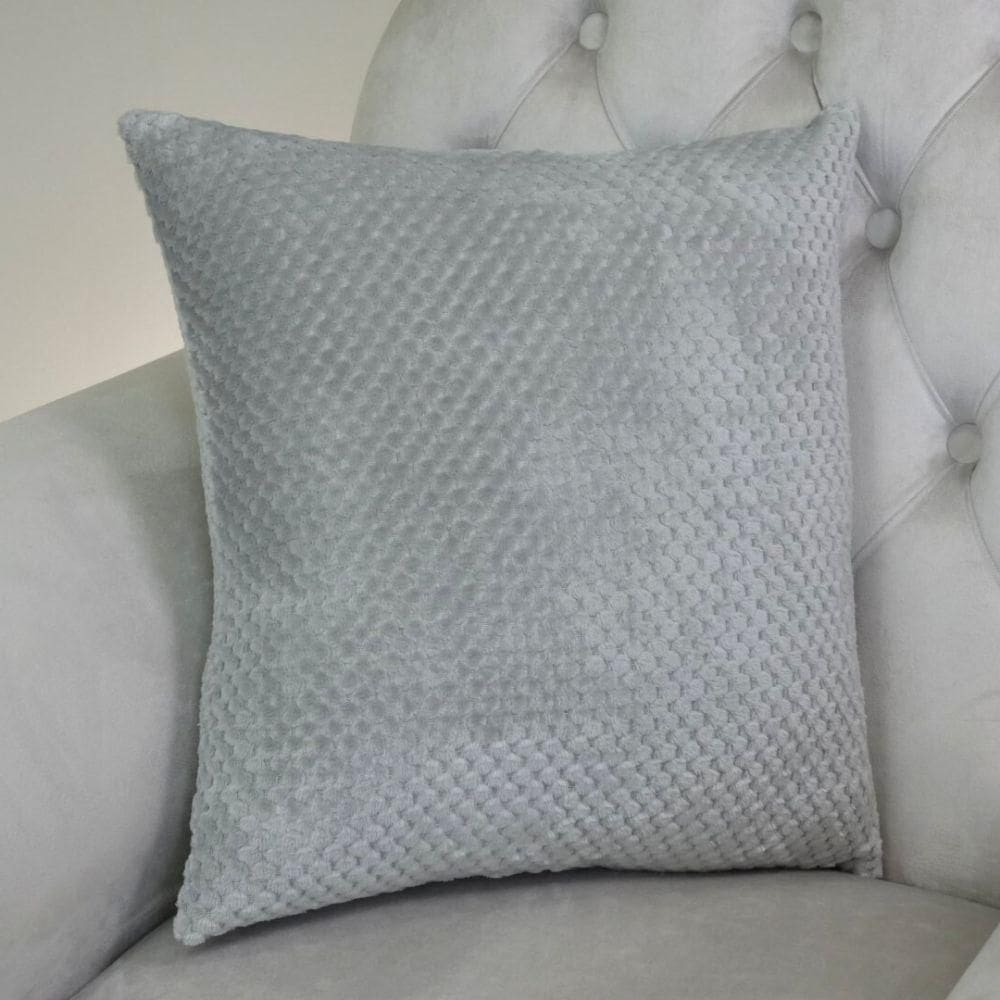 Capa Para Almofada Sonhare 1 Peça 45cm X 45cm Tecido Soft Com Zíper 100% Poliéster - Cinza