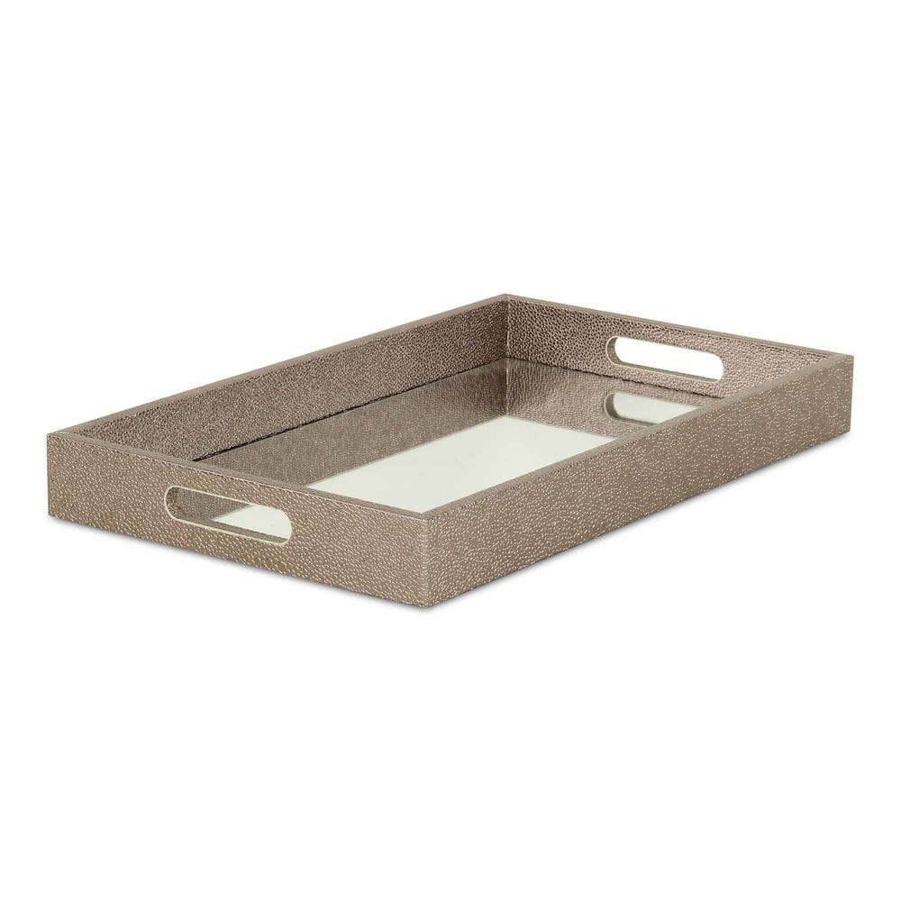 Bandeja Cheung`s Labai Grey Shagreen espelhada FP-3986RG