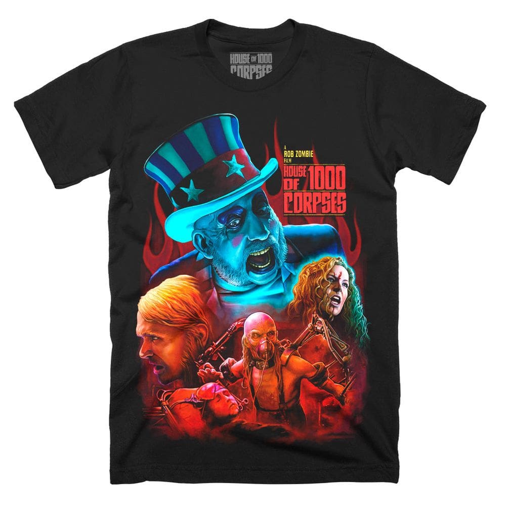 Camiseta ROCKINSTONE House Of 1000 Corpses Howdy Folks Halloween