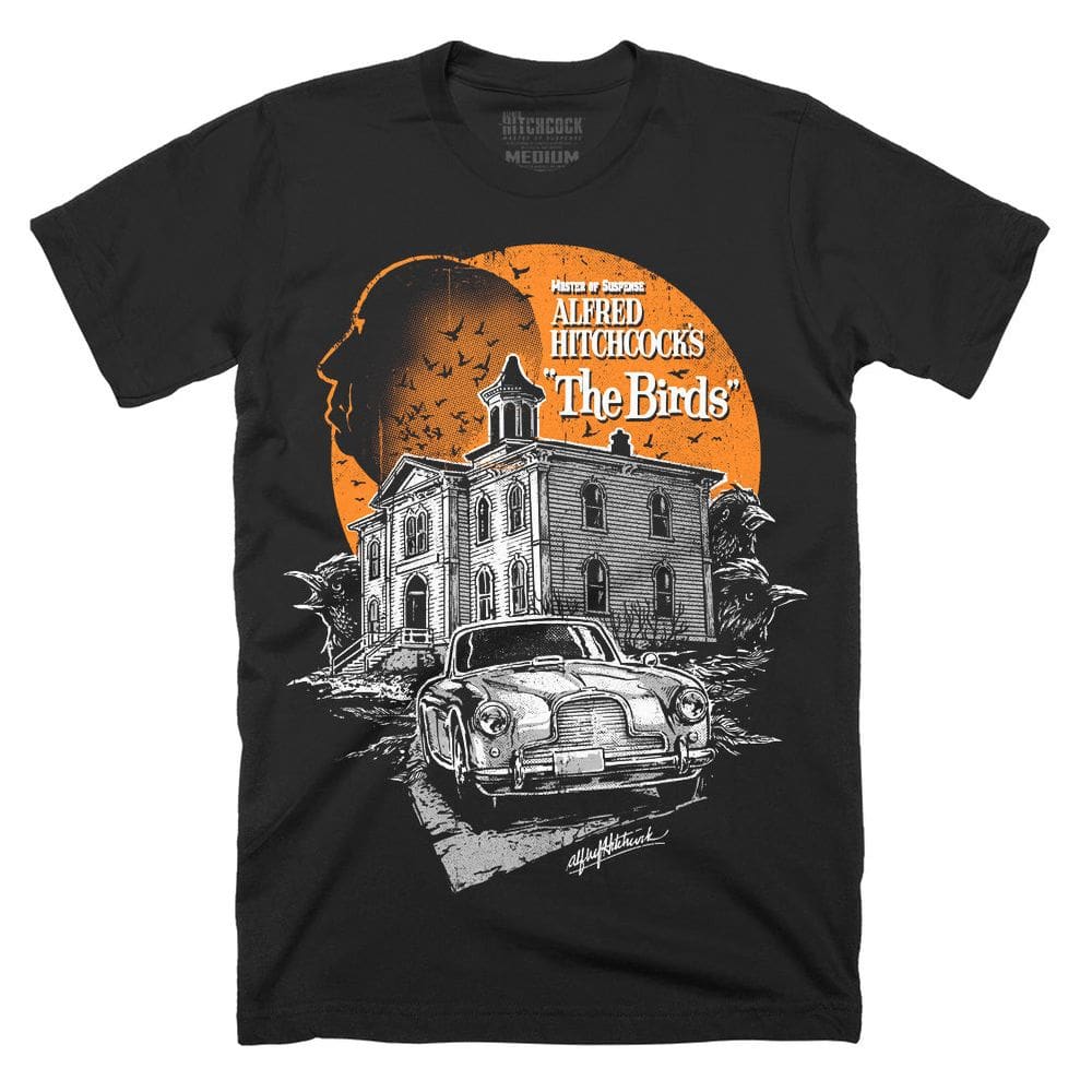 Camiseta ROCKINSTONE Alfred Hitchcock The Birds Halloween 2025