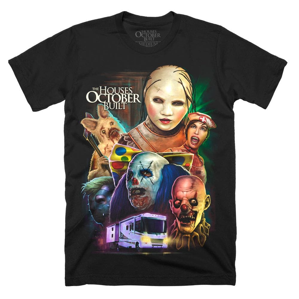 Camiseta ROCKINSTONE The Houses October Built Haunt Halloween