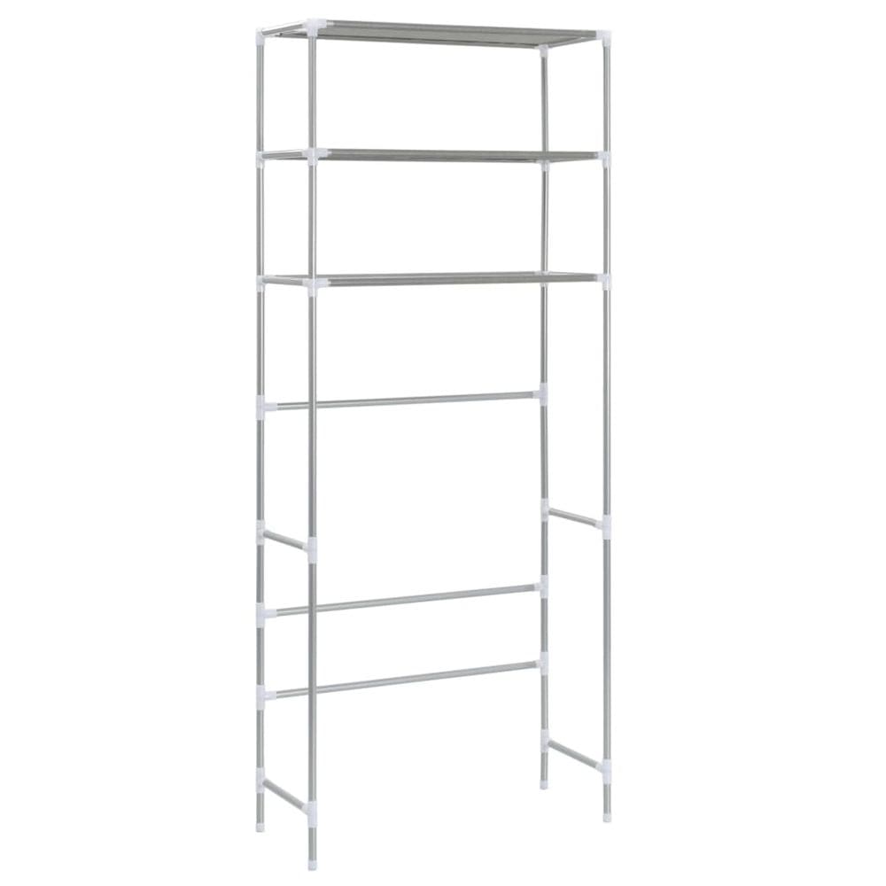 Prateleira Benzara Benjara 3 Tier Over Laundry Rack Silver