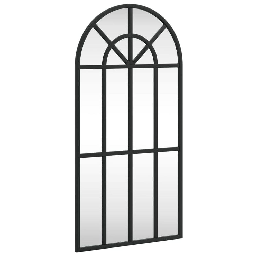 Espelho de parede vidaXL Black Arch Iron Frame 30x60cm