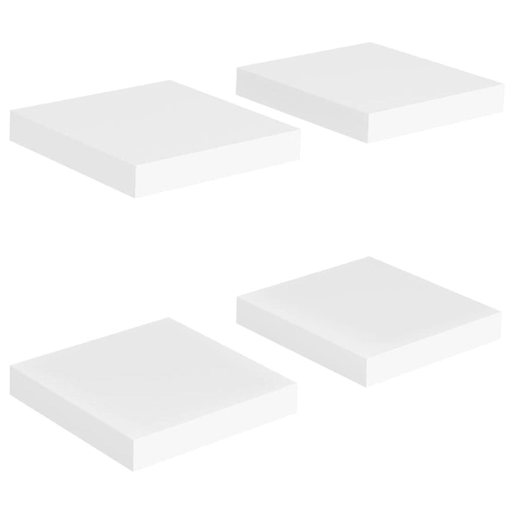 Prateleiras de parede vidaXL Modern White MDF 4 unidades