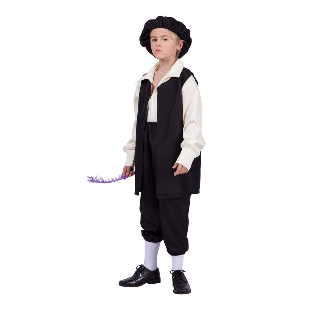 Traje infantil RG Costume Renaissance Boy Black Cream L