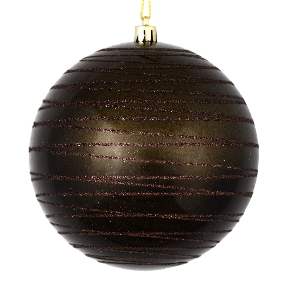 Enfeite suspenso Vickerman Gunmetal Glitter Accent Ball