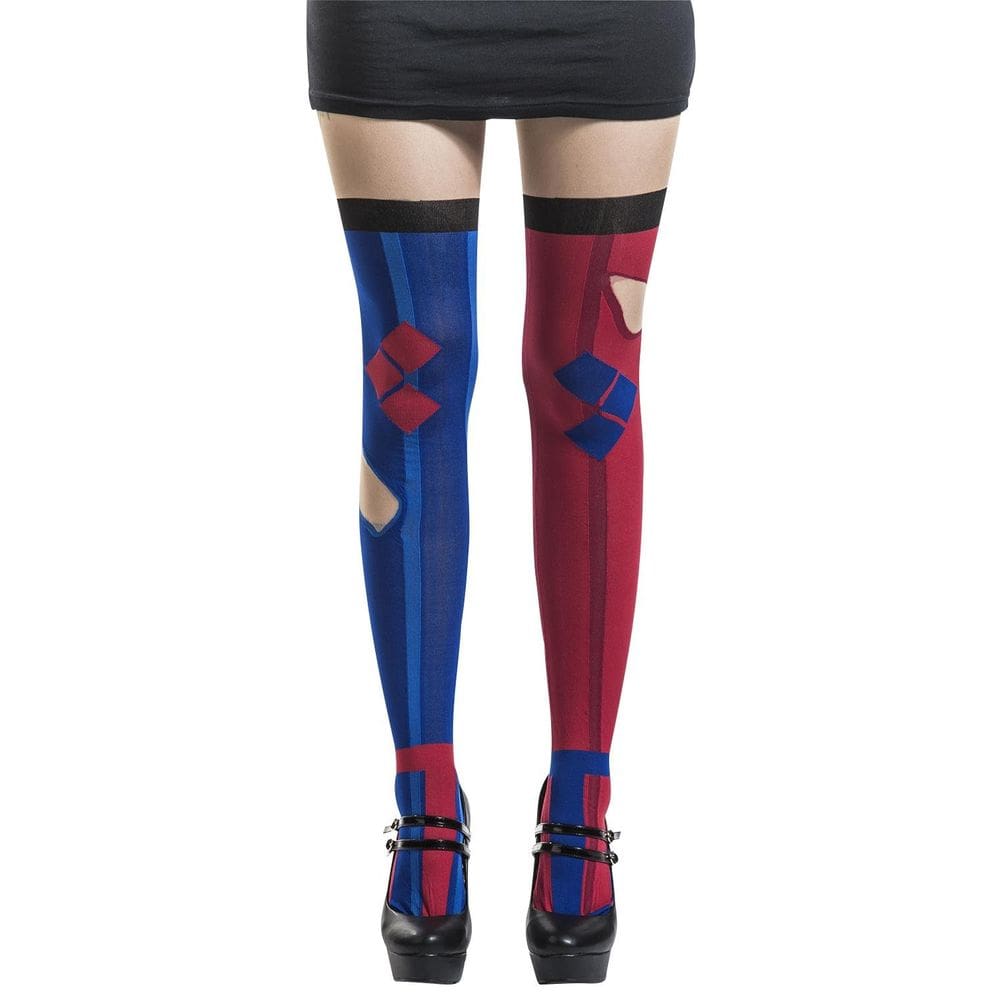 Meias de fantasia DC Comics Harley Quinn para mulheres - Meroncourt