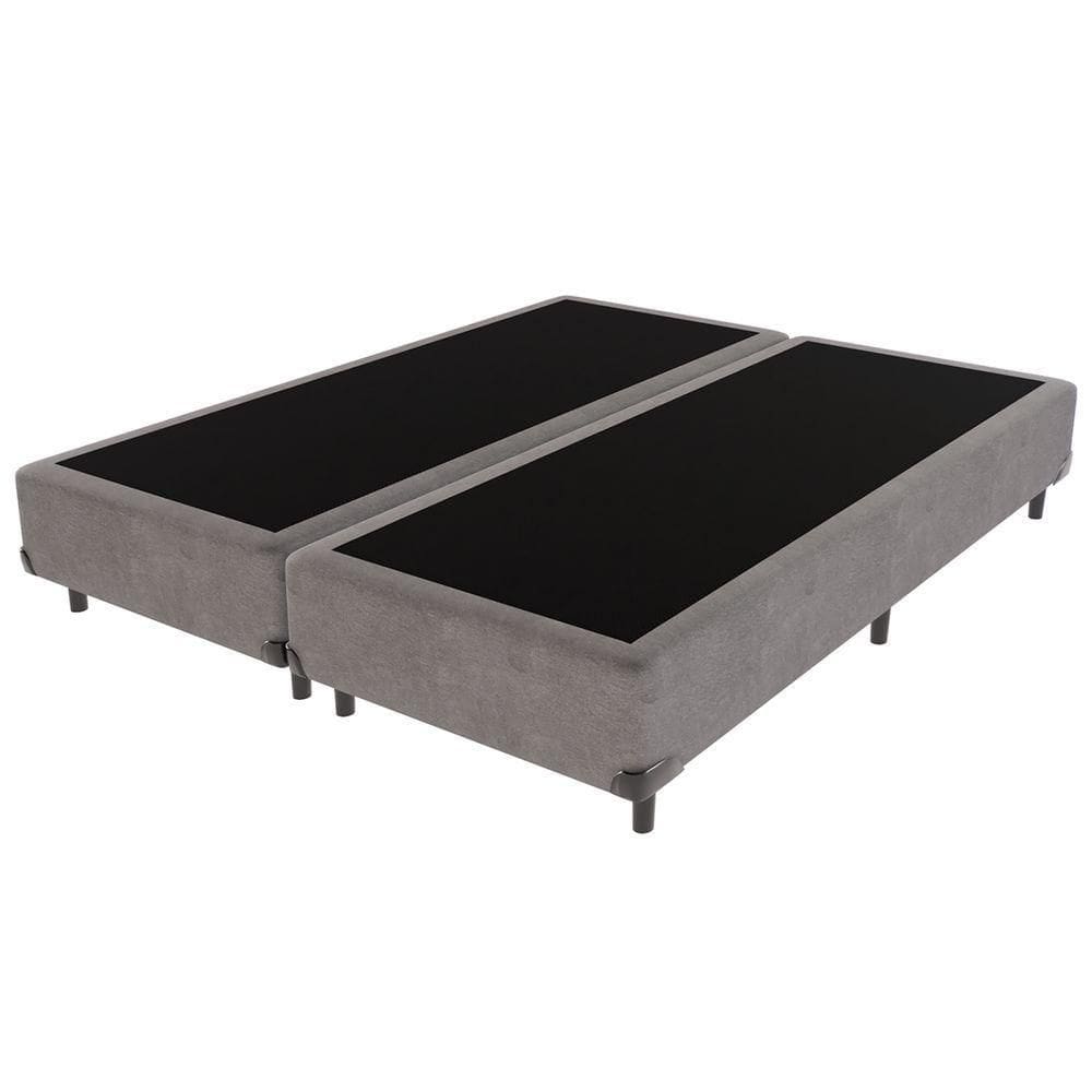 Cama Box Queen Cinza V-store 158x198x44