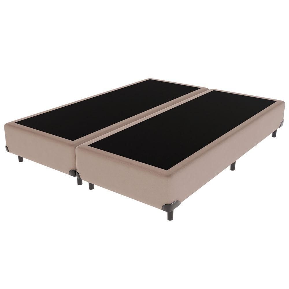 Cama Box King Bege V-store 193x203x44