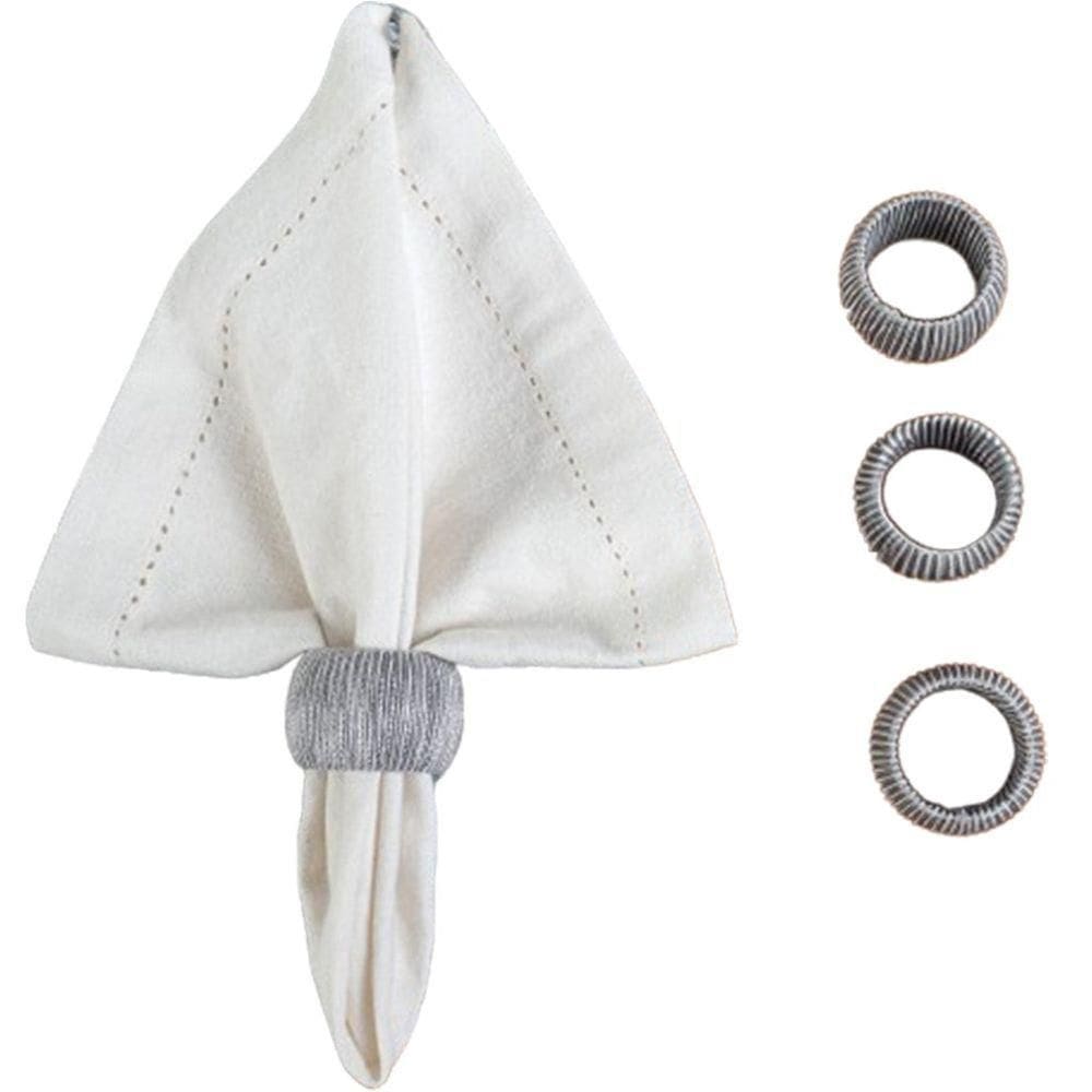 Kit 4 Porta Guardanapos Requinte Zinco