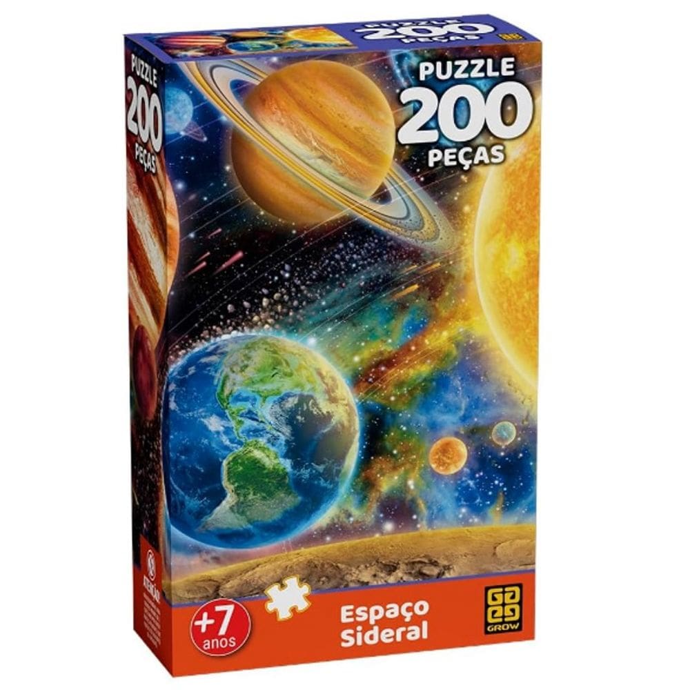 Quebra-cabeça 200 Peças Espaço Sideral - Grow