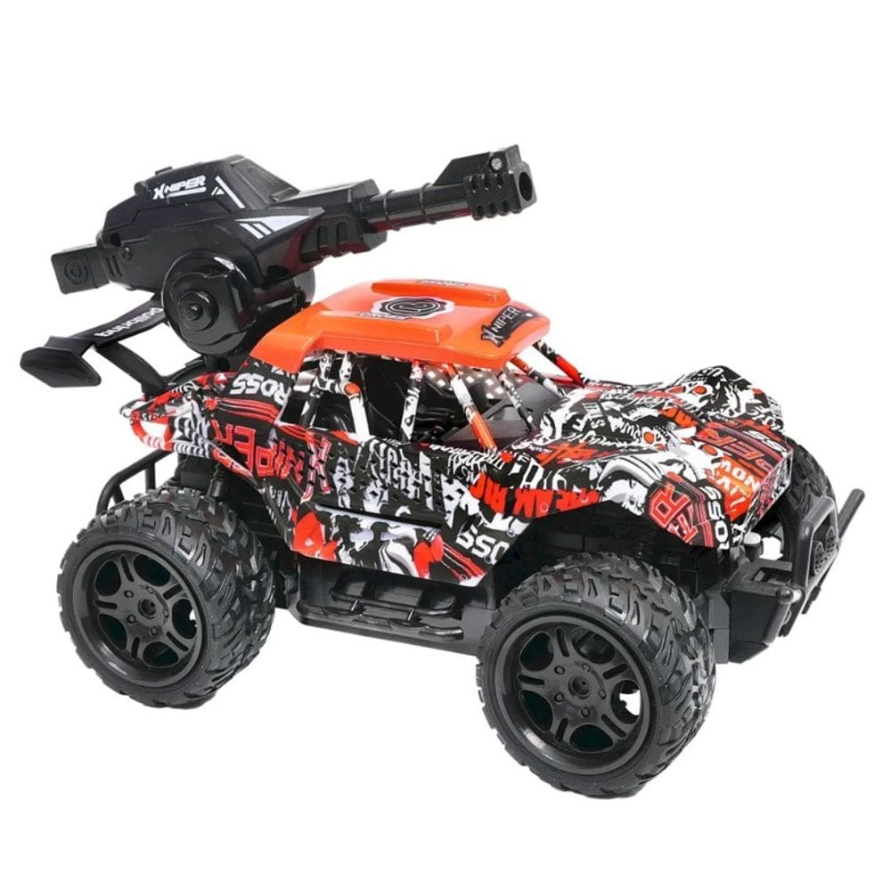 Xniper Cross Carro Controle Remoto Lançador Bolinha Gel - POLIBRINQ