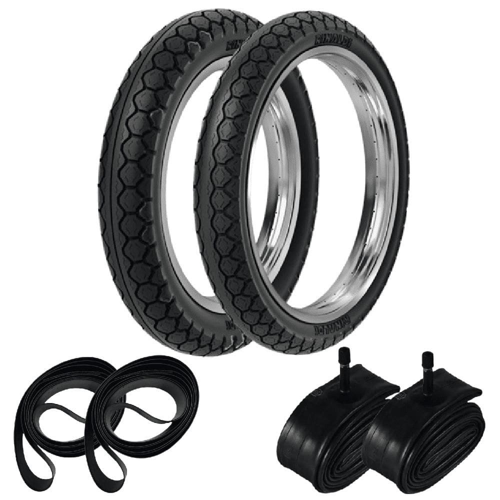 Par Pneu C 100 Dream Gs 120 275-17 + 250-17 Pd29 Rinaldi + Camaras + Cintas