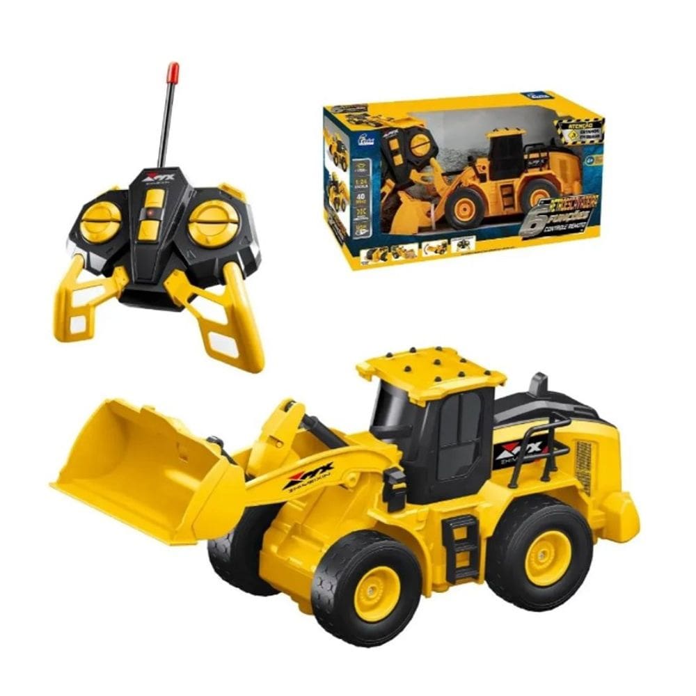 Retroescavadeira De Brinquedo C/ Controle Remoto - FÊNIX