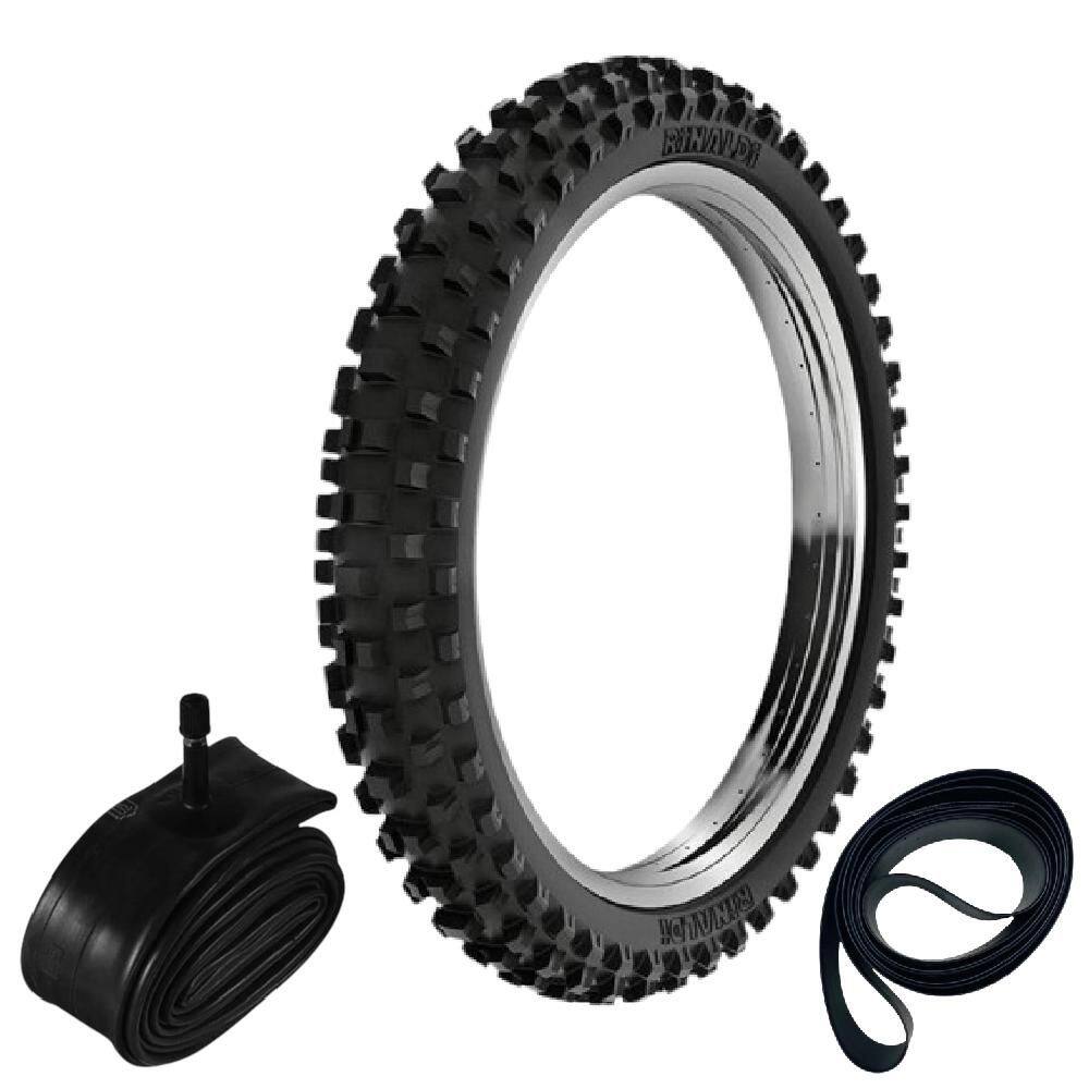 Kit Pneu Tornado Xre 300 Xtz 250 300-21 Dianteiro 51m Sh31 Rinaldi + Câmara + Cinta