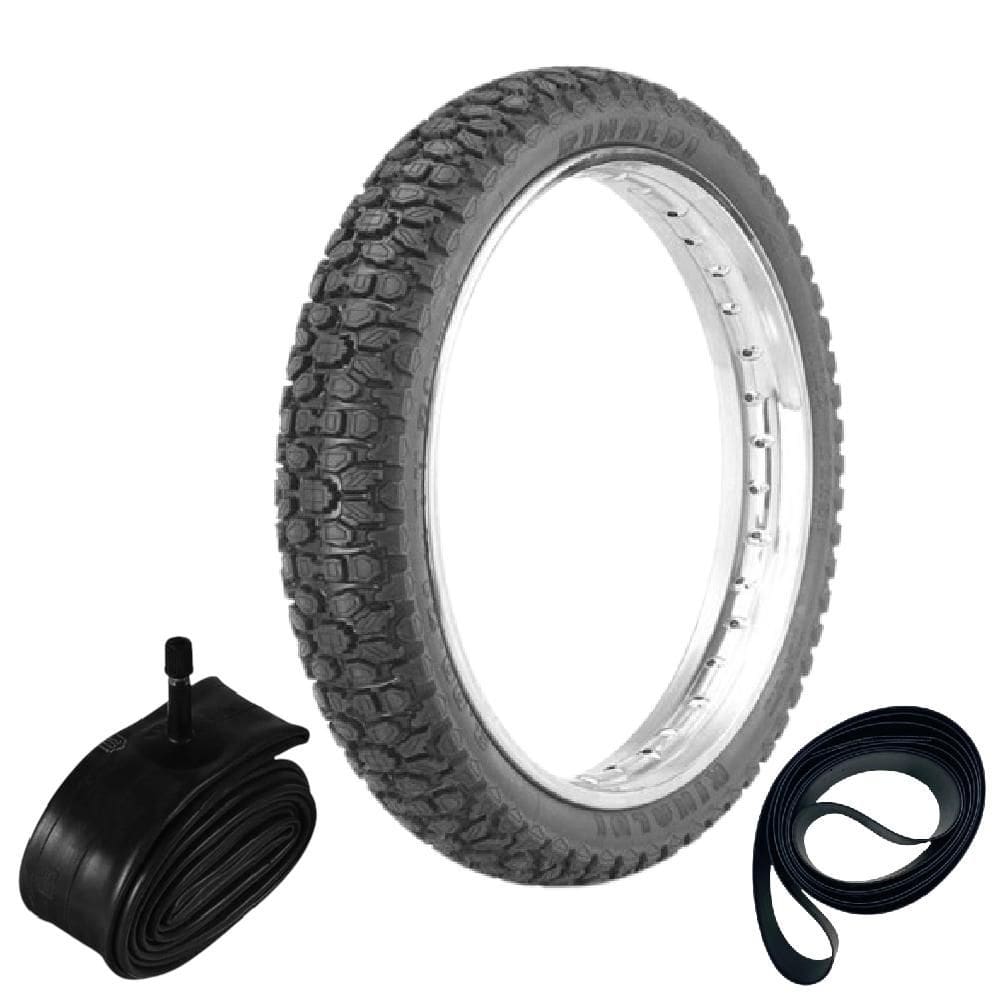 Pneu Falcon 400 Xt 660 R 460-17 Traseiro 62r Wh21 Rinaldi + Camara + Cinta