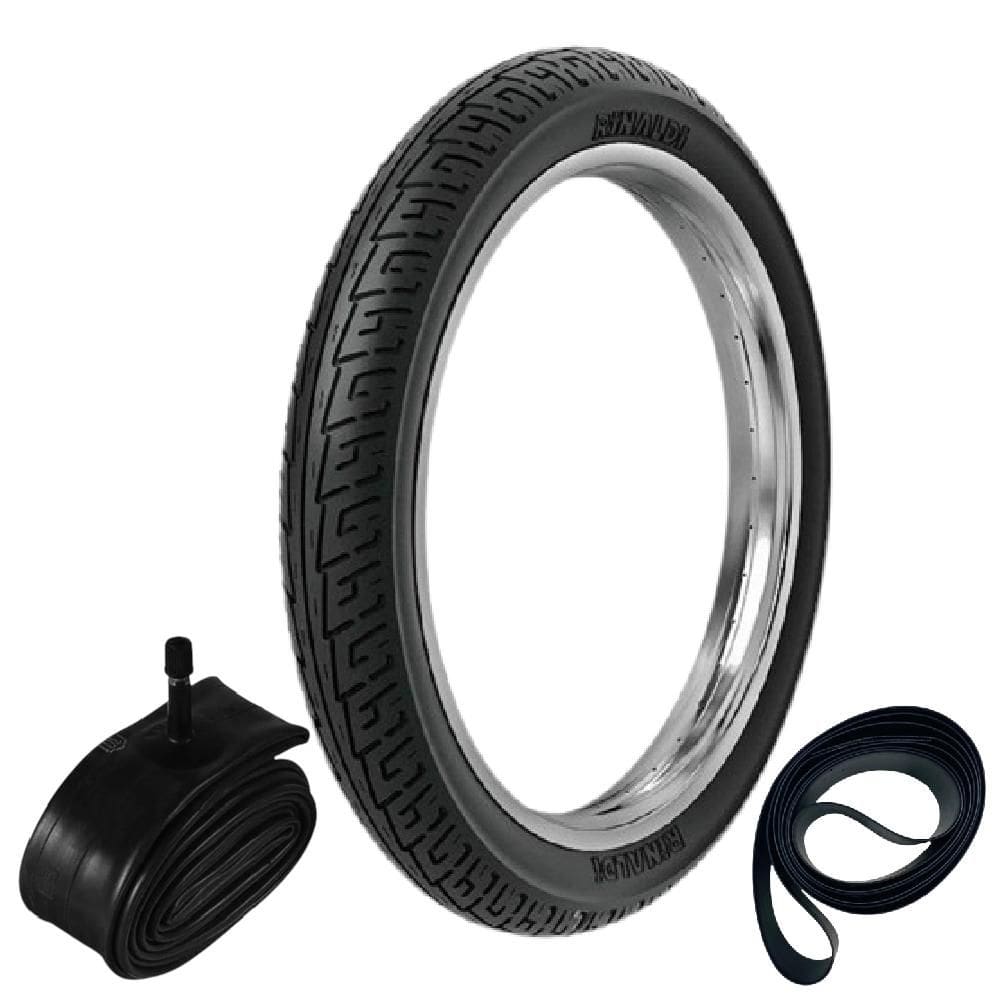 Pneu Cg 125 Cg 150 Ybr 125 Yes 125 275-18 48p Bs32 Rinaldi + Camara + Cinta