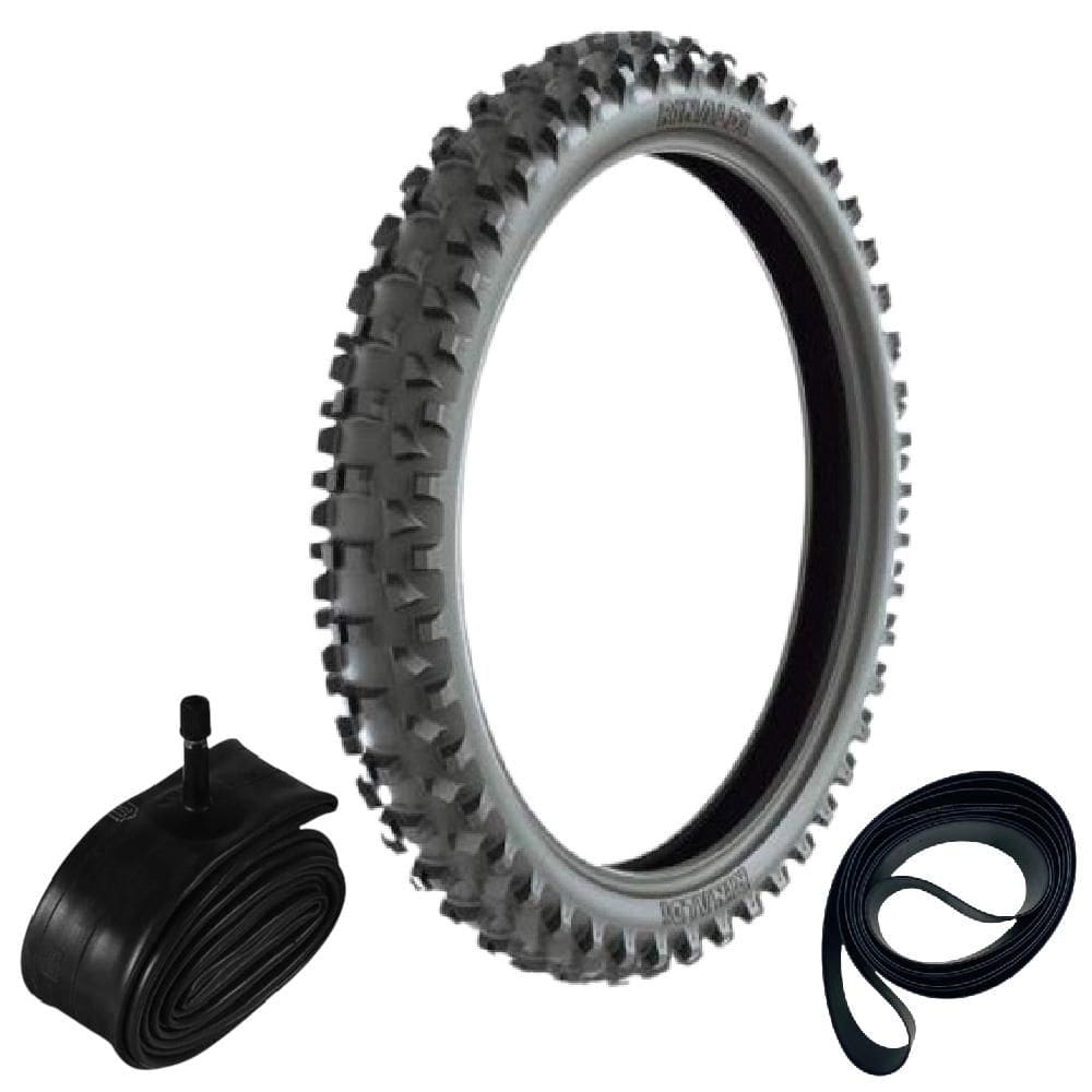 Kit Pneu Trilha Cross Ttr 125 Crf 150 70/100-19 42m Rs47 Rinaldi + Camara + Cinta