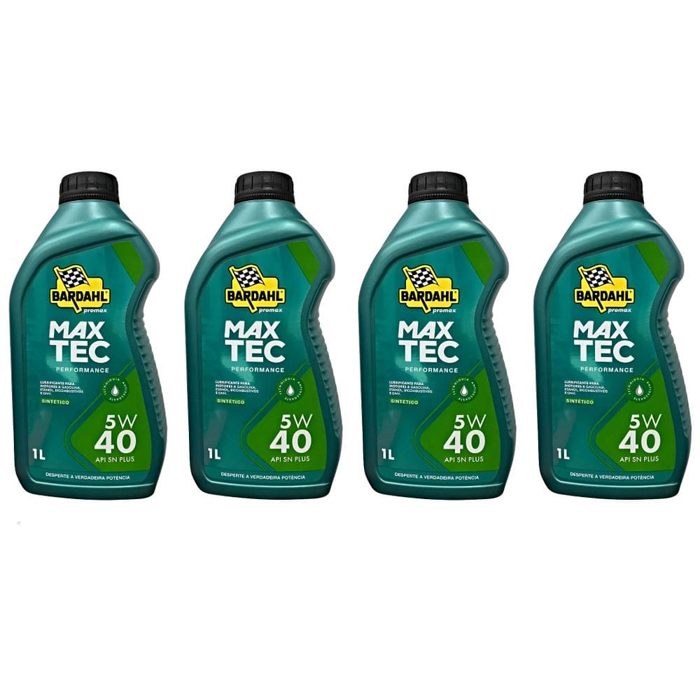 Oleo Motor Bardahl Maxtec 5W40 Sn Sintetico 4 Litros