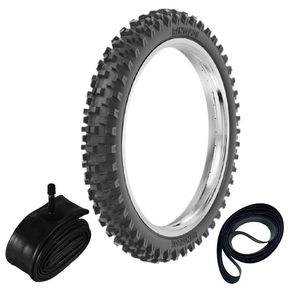 Kit Pneu Xre 300 Xr 250 90/90-21 54r Dianteiro He40 Rinaldi + Camara + Cinta