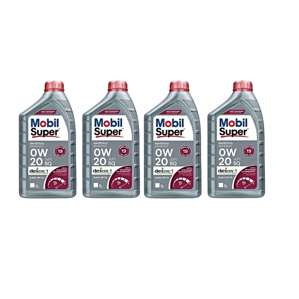 Oleo Mobil Super 0W20 Sq Ilsac Gf-7A Sintetico 4 Litros