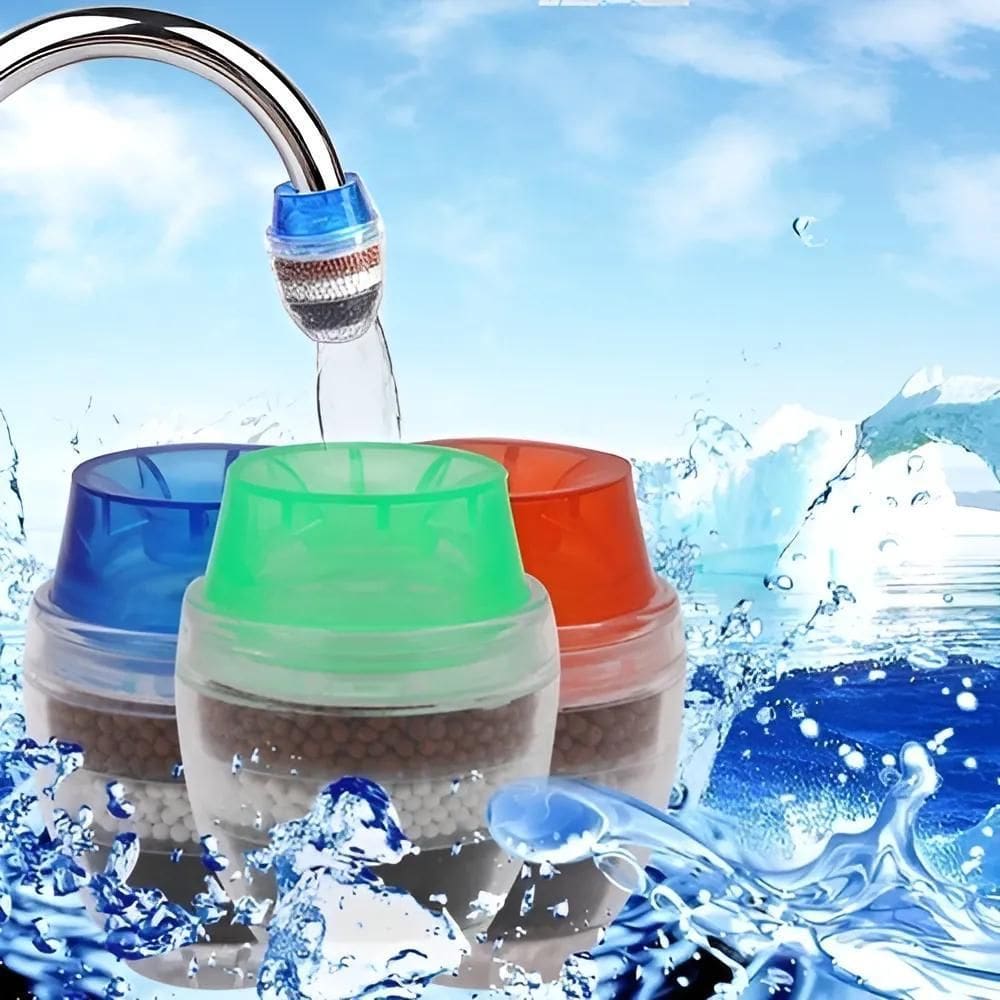 Filtro Torneira Bico Purificador De Água Carvão Ativado 3 Em