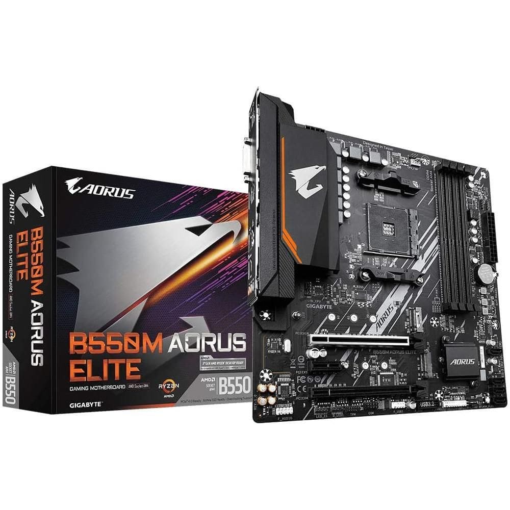 Placa Mãe Gigabyte B550M AORUS ELITE, AMD AM4  GIGABYTE