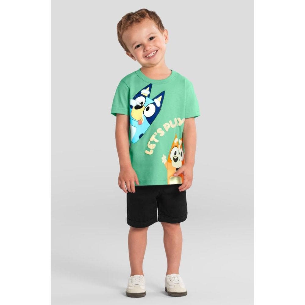 Camiseta infantil menino da Bluey Brandili