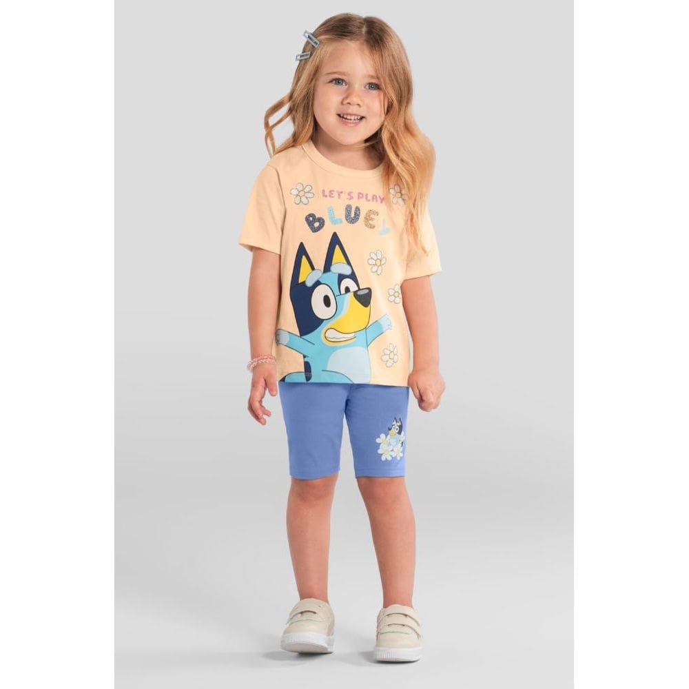Conjunto infantil menina da Bluey Brandili