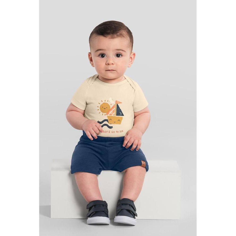 Body bebê menino de solzinho Brandili Baby