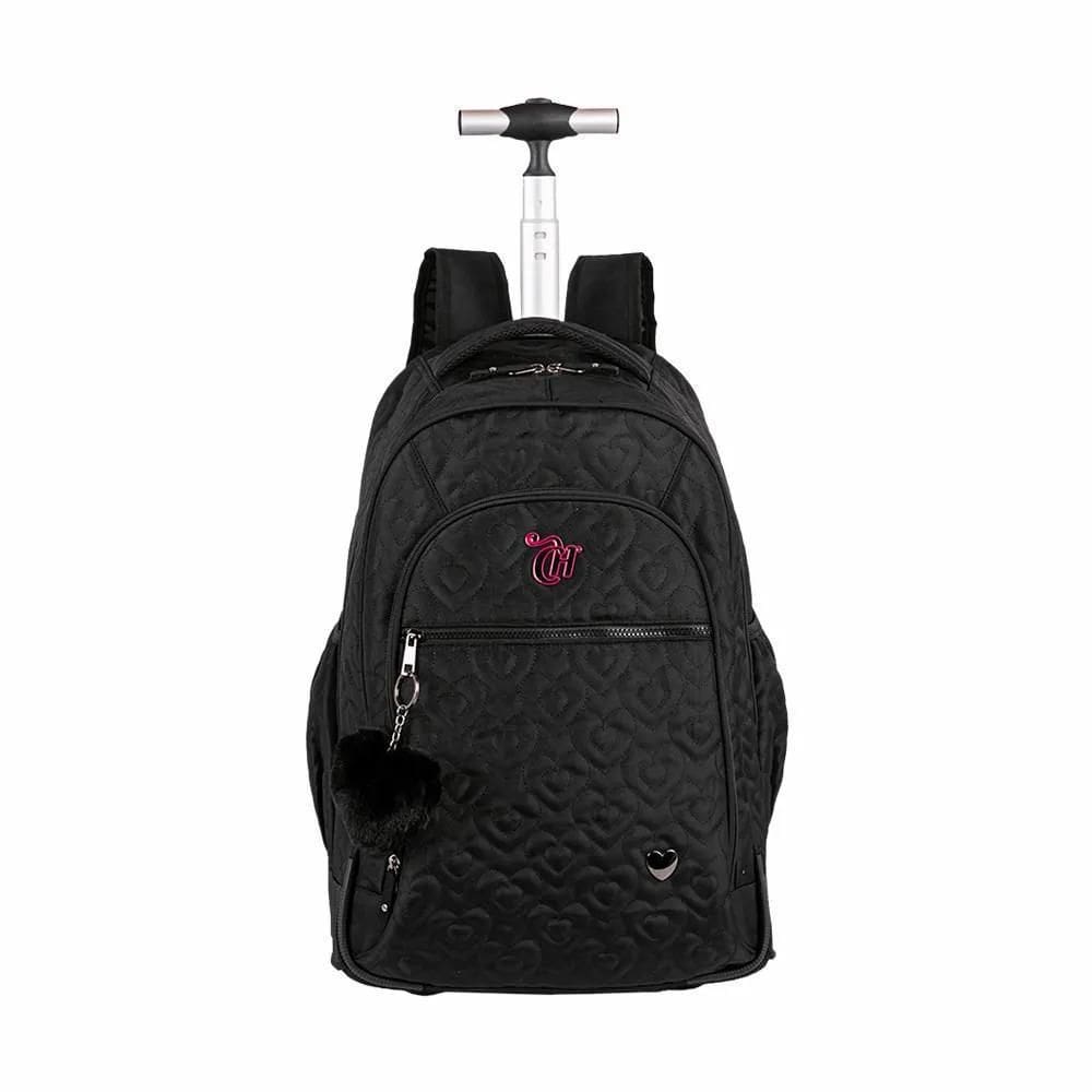 Mochila Carrinho Grande Capricho Crush - Preto