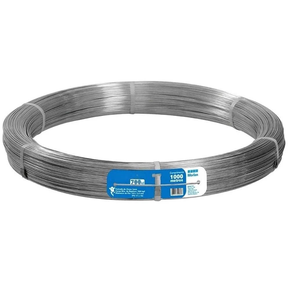 Arame Ovalado de Aço para Cerca 1.000 Metros 3 x 2,40 MM MORLAN