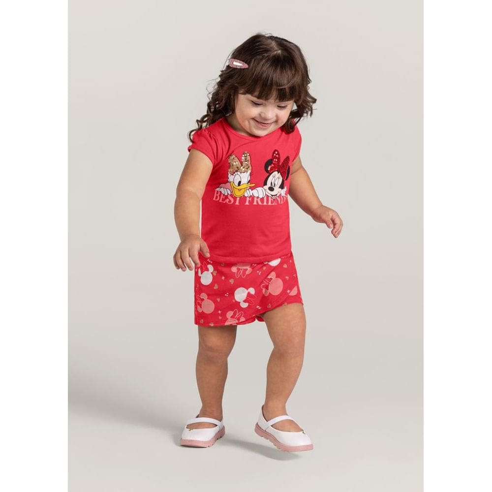 Blusa infantil menina Minnie Mouse Brandili