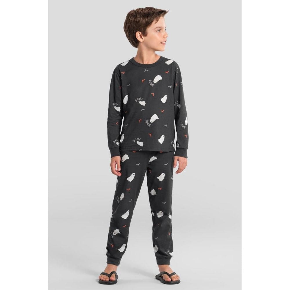 Pijama infantil menino de fantasmas Brandili