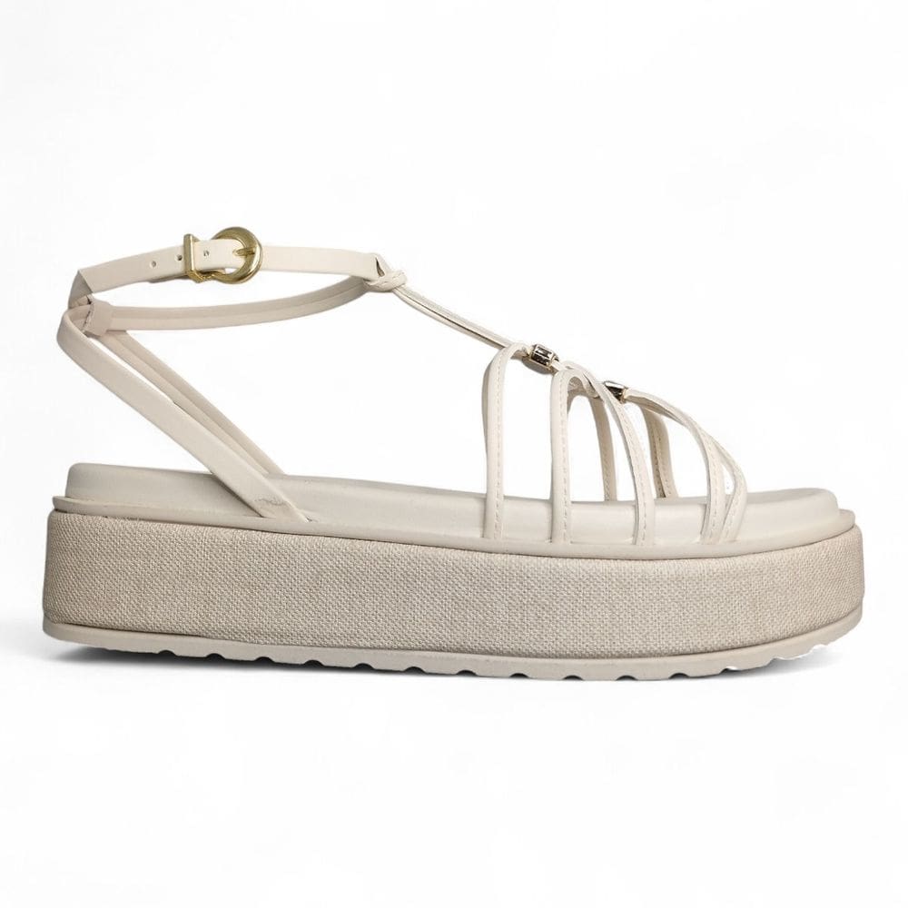 Sandália Feminina Ramarim Plataforma Tiras Casual  25-43202