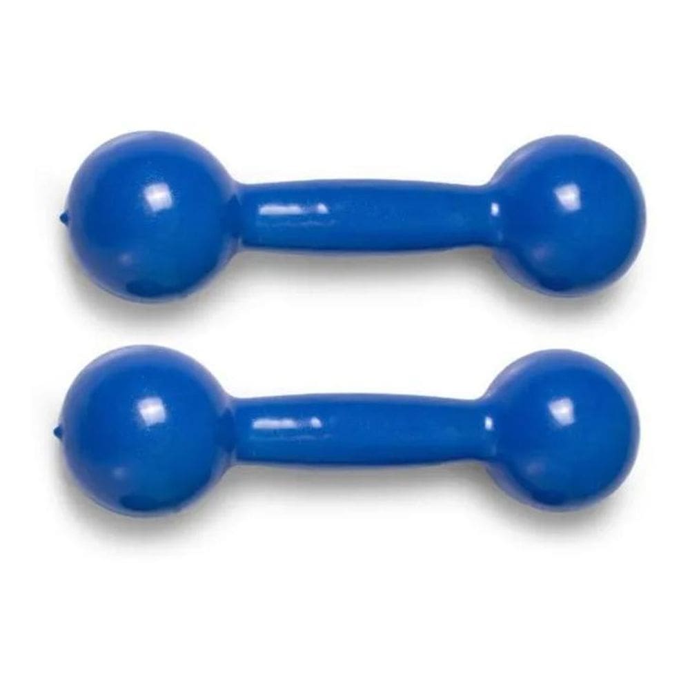 Par Halter Bola Emborrachado Peso 2Kg Exercicío Em Casa Cor