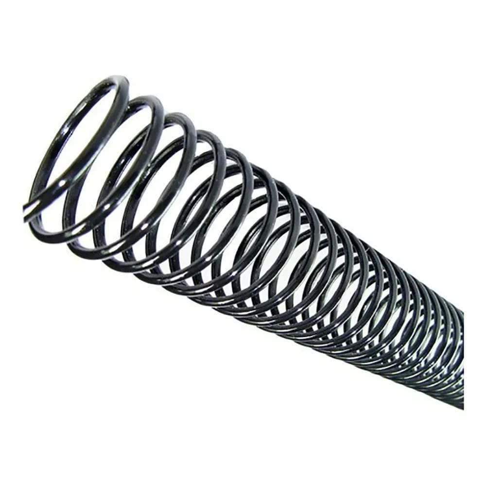 Espiral 20Mm Encadernação Até 120 Folhas Preto 80 Unidades