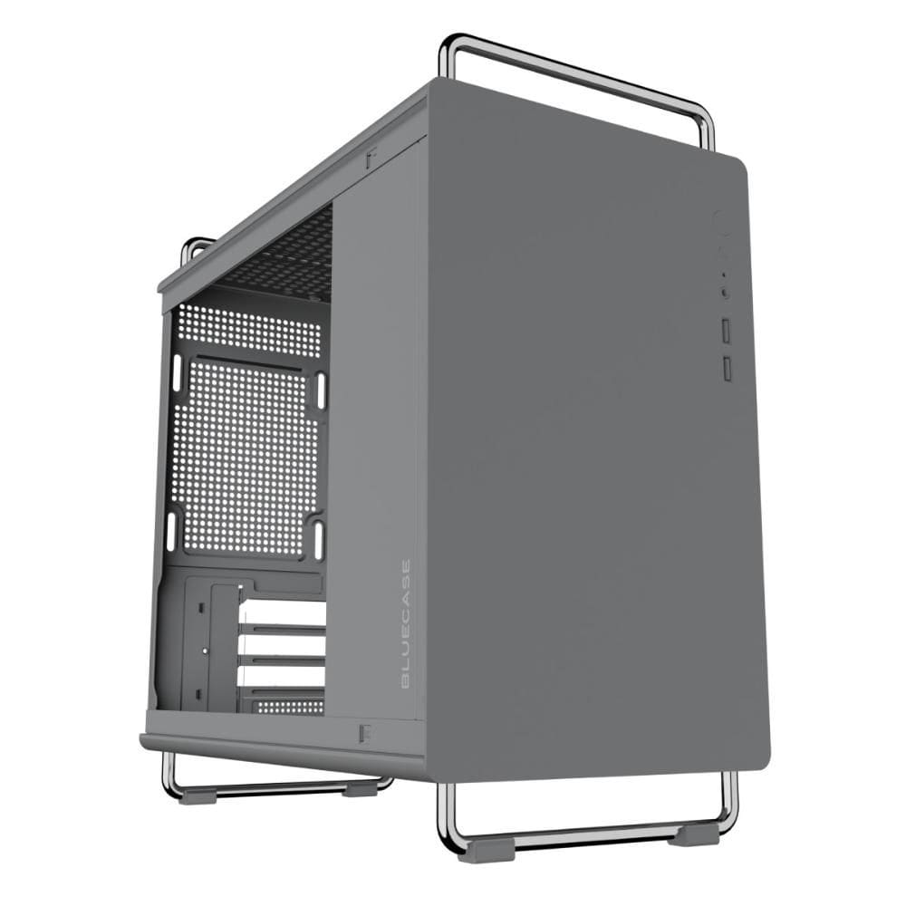 Gabinete Gamer Bluecase BG-056G Tiny - Micro ATX - Design Compacto - Com Alça - Cinza