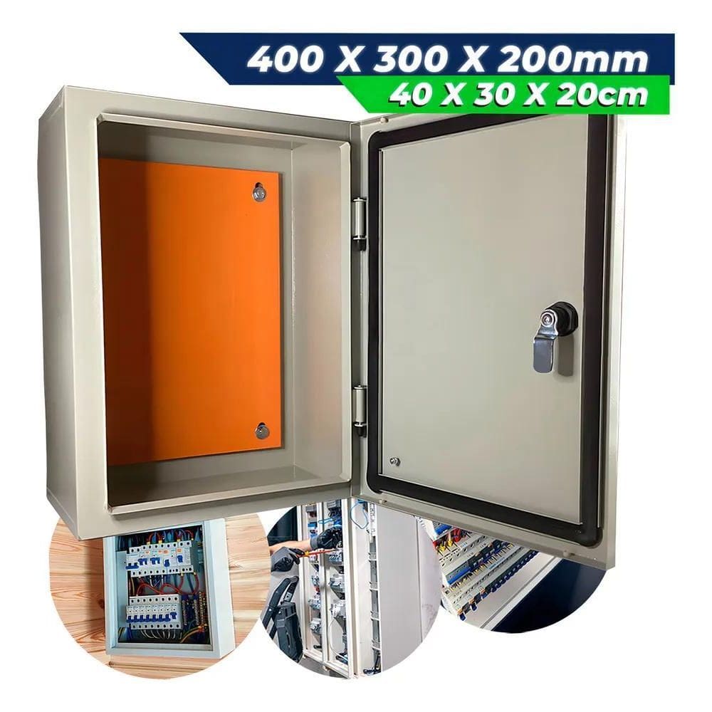 2X 40X30X20 Caixa Montagem Quadro Painel Hermetico Eletric