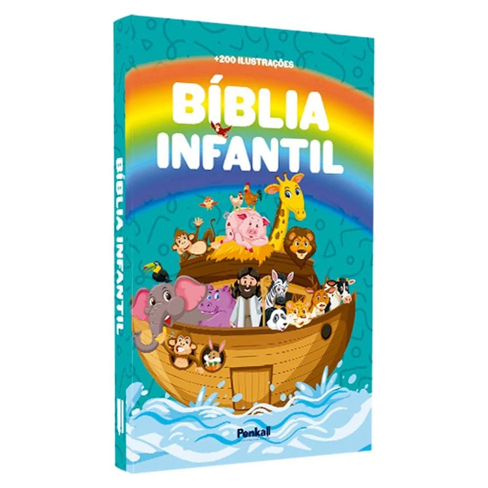 Bíblia Infantil Ilustrada Arco-Íris para criança aprender a Palavra de Deus