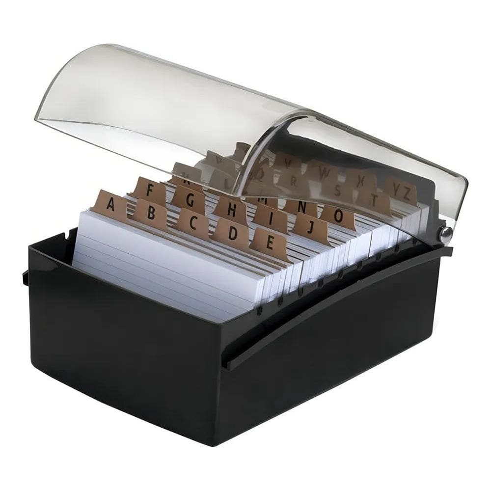 Fichário 4X6 Organizador Suporte Fichas Pautada Ficheiro A-Z