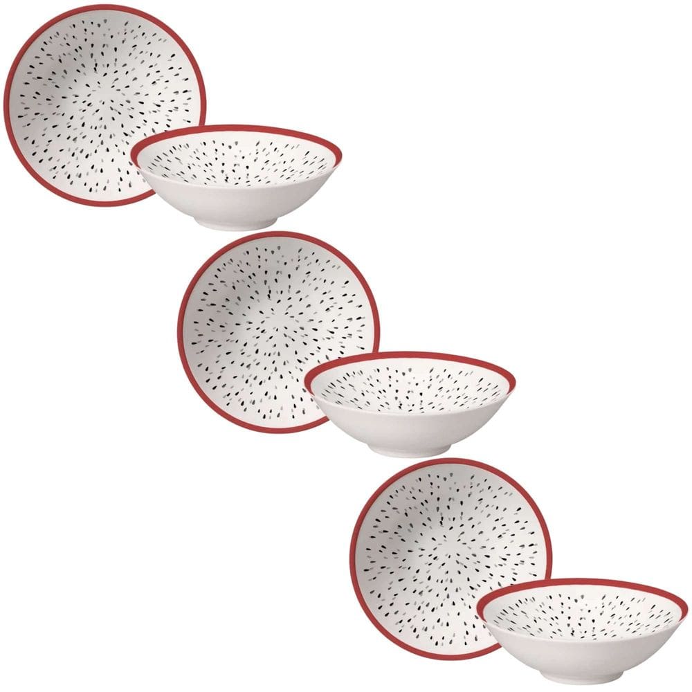 Conjunto de 6 Bowls Pitaya de Cerâmica 300ml - Alleanza