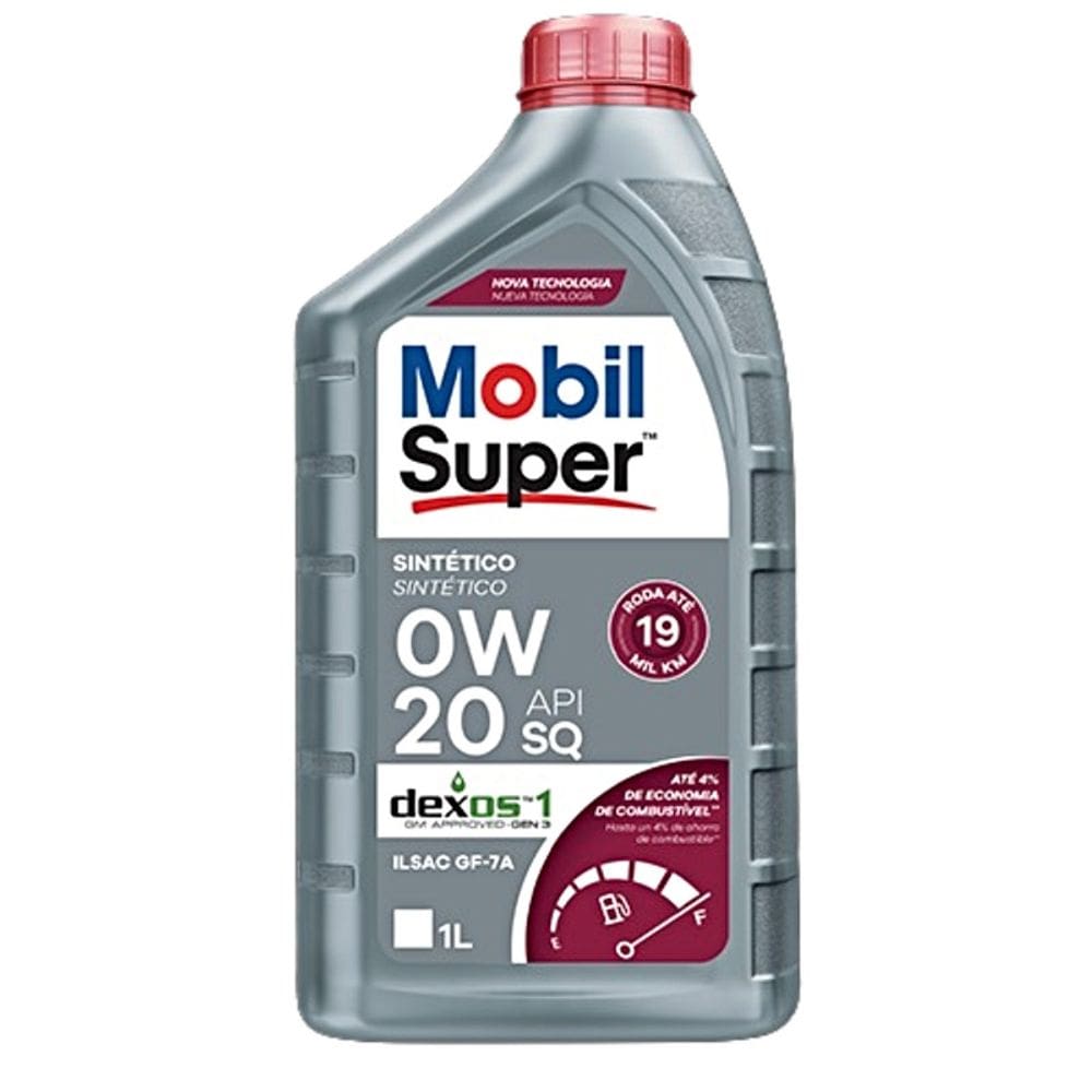 Oleo Mobil Super 0W20 Sq Ilsac Gf-7A Sintetico 1 Litro