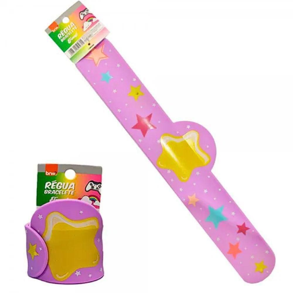 Régua Bracelete Flexível Funny! 20cm Brw Estampa 1